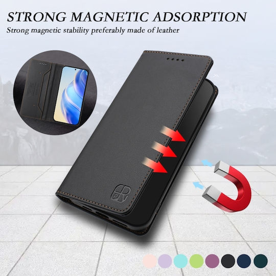 Magnetic Back Cover Piele / Silicon Negru (TCL 50 NXTPAPER 5G / TCL 50 Pro NXTPAPER 5G)