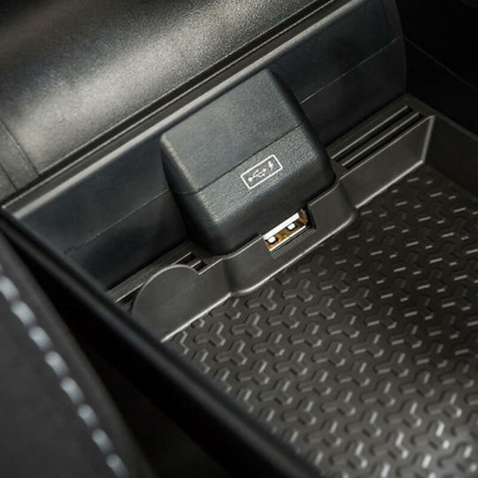 Rati Armster Car PU Armrest for Dacia Duster 2018-2019 Black
