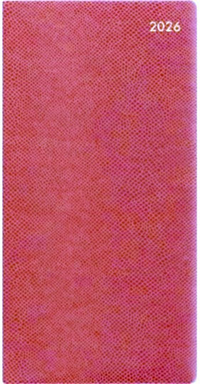Ημερολογιο Ατζεντα Letts 2026 Εβδομαδιαιο 9χ17 Verona Slim Pink Ροζ 26-081615