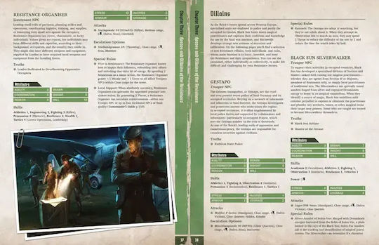 Achtung Cthulhu 2d20 Vive La Résistance
