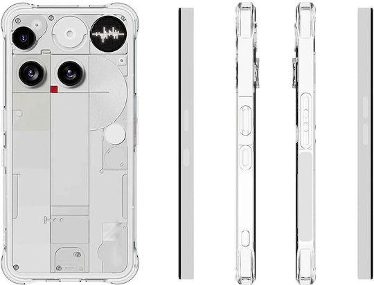 Wanlonfeng Tm Series Buffer Back Cover Silicon Transparent (Nothing Phone (3))