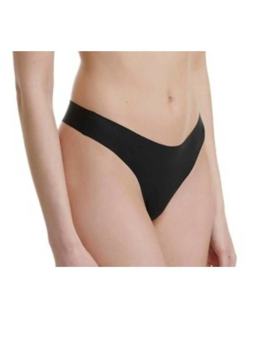 Damen Zeichenfolge 2Pack Nahtlos Schwarz