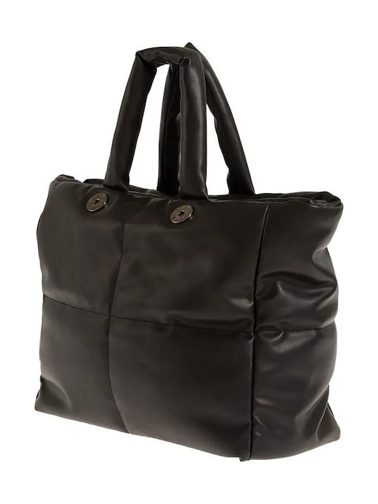 Дамска Чанта За Ръка За Рамо През Рамо от Изкуствена Кожа Черна