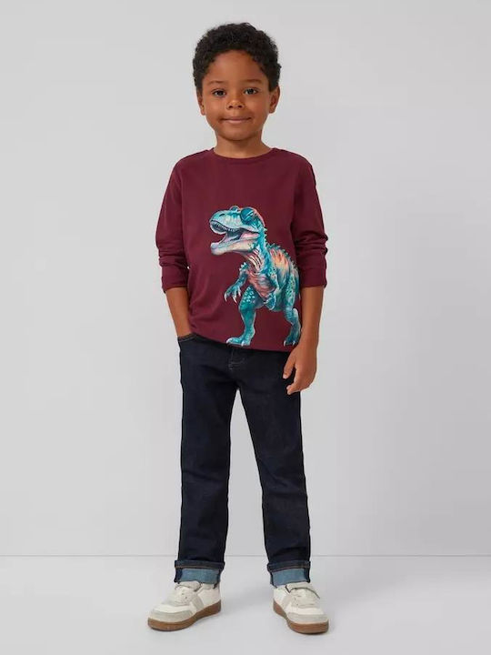 Kids' Shirt Long Sleeve Bordeaux