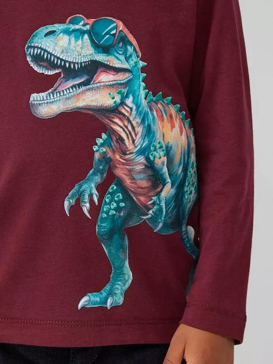 Kids' Shirt Long Sleeve Bordeaux