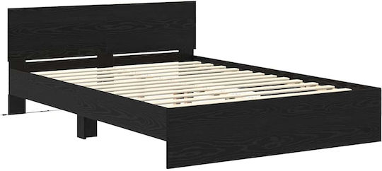 Легло Куинсайз Дървено Black Beech с Ламели за Матрак 160x200см