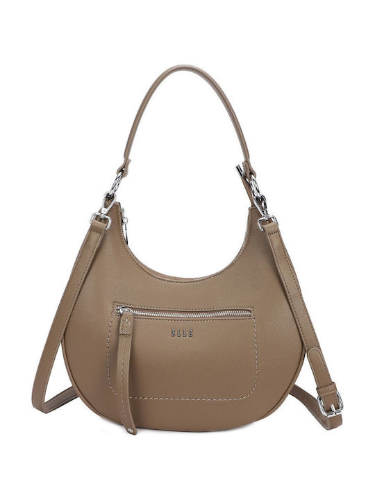 Damentasche Schultertasche Taupe