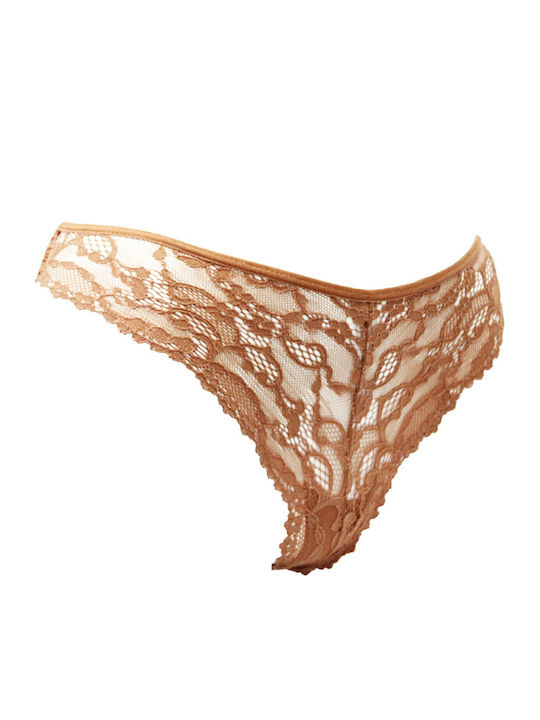 Damen Brasilien mit Spitze Orange