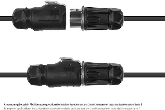 Adapter Good Connections Industrial-female-male S1 Power 2-pin M20