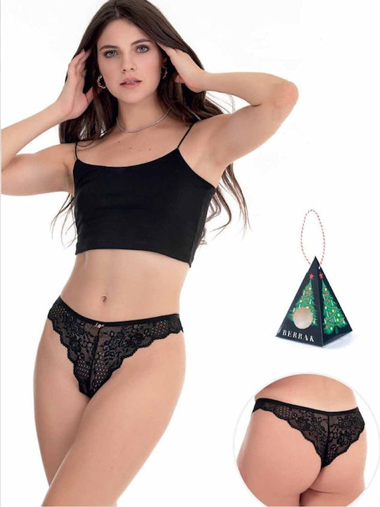 Women's Brazil with Lace Black