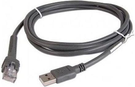 Zebra USB 2.0 Cable USB-A male - RJ45 Μαύρο 2.1m (CBA-U01-S07ZAR)