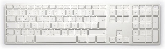Matias Bluetooth Aluminum Keyboard Ασύρματο Bluetooth Πληκτρολόγιο Αγγλικό UK Συμβατό με Mac Ασημί