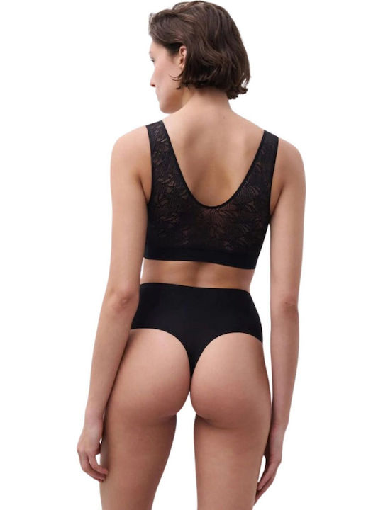 Hochtailliert Damen Brasilien Nahtlos Black