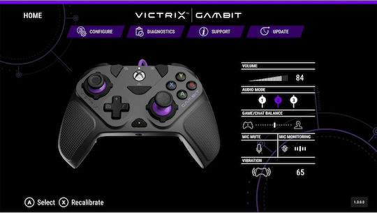 Victrix Gambit Prime Wired Gamepad για PC / PS4 / PS5 Μαύρο