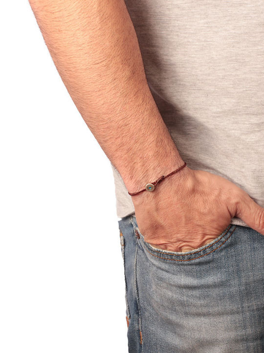 Abadianakis Herren Armband mit Design Auge aus Kabel