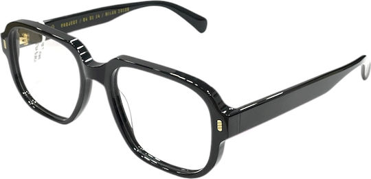Gast Vetra Black Etr01 Unisex Κοκάλινα Γυαλιά Οράσεως Τετράγωνα Μαύρα