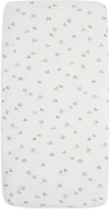 Jollein Baby Sheet Crib Cotton Fitted White 70x140cm