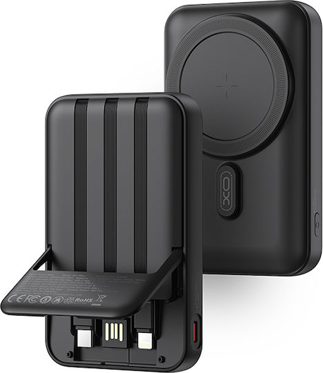 XO PR288 Power Bank 10000mAh 15W Μαύρο