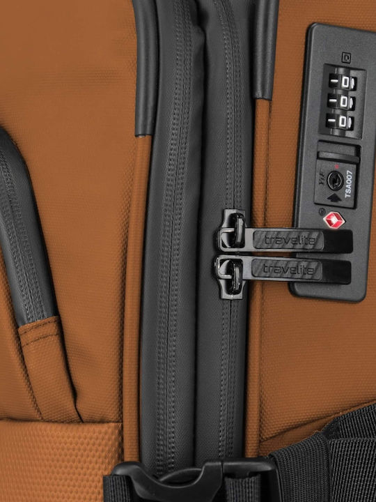 Travelite Μεγάλη Βαλίτσα Ταξιδίου Καρυδί με 4 Ρόδες