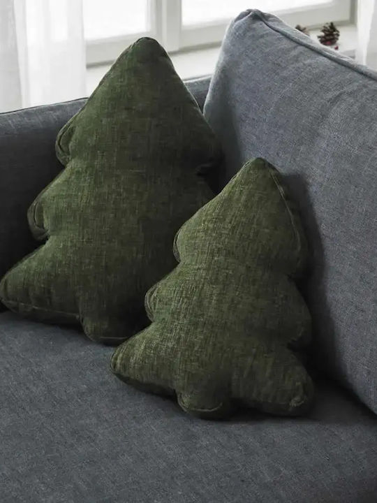 Christmas Decorative Pillow Xmas 283/07 Sage Green Gofis Home Polyester 28x36