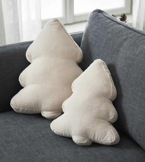 Perna Decorativă de Crăciun Xmas 283/05 Ecru Gofis Home Poliester 28x36