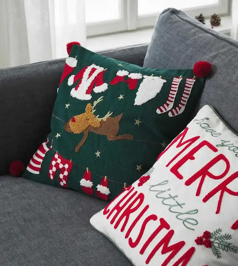 Gofis Home Husă Decorativă de Crăciun pentru Pernă 43x43buc