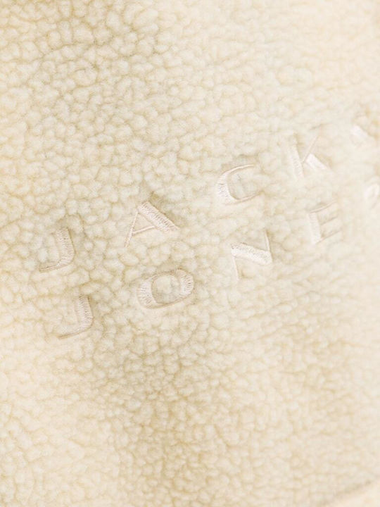 Fleece Kids Sweatshirt with Hood Beige Jones