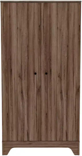 Δίφυλλη Ντουλάπα Καφέ 96x57x190cm