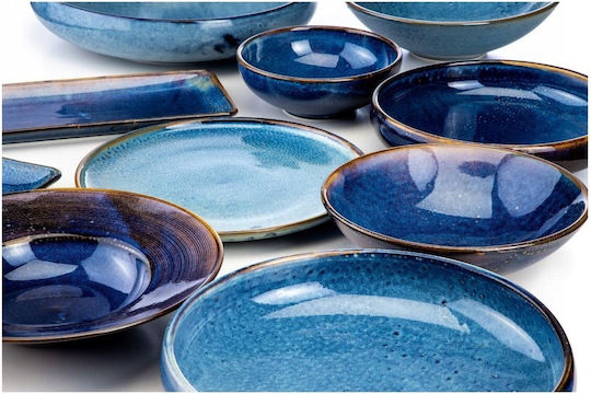 Verlo Serving Bowl Round Blue with Diameter 25cm