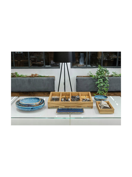Verlo Serving Bowl Round Blue with Diameter 25cm