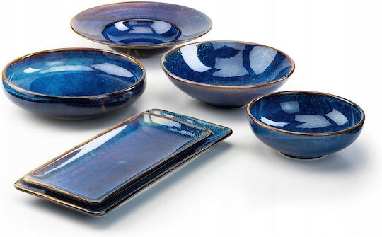 Verlo Serving Bowl Round Blue with Diameter 25cm