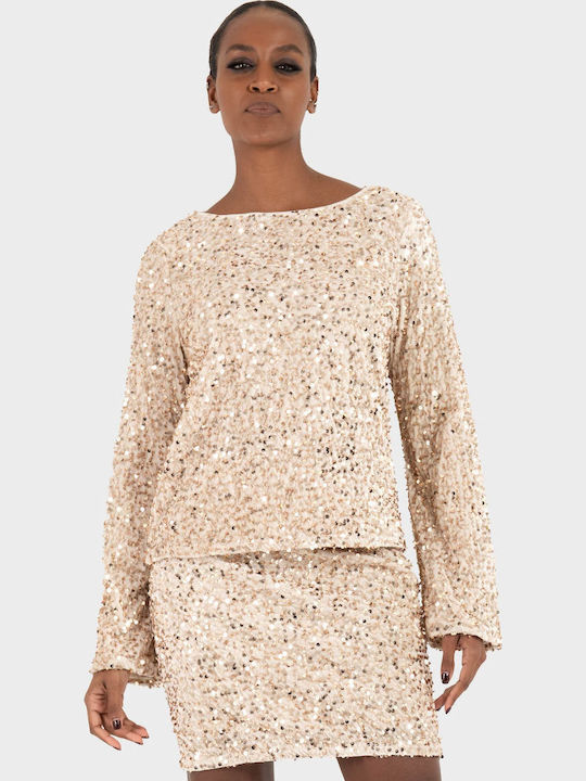 Bella Women's Blouse Light Beige