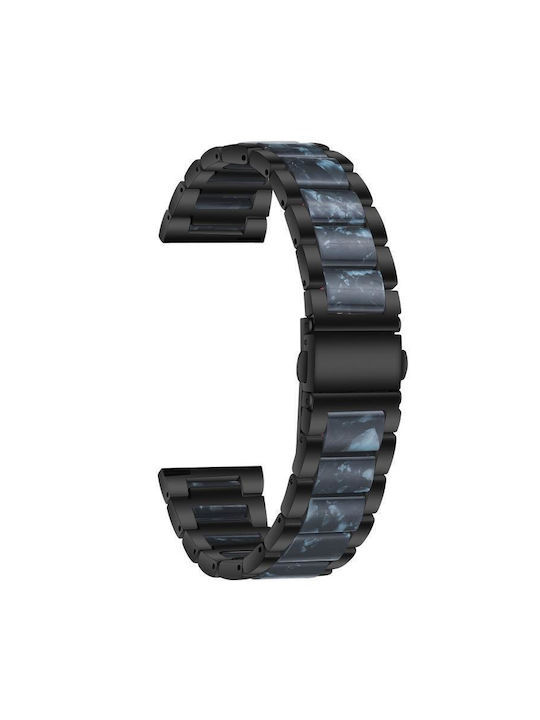 Μεταλλικό Λουράκι Ρολογιού Xdfind Three Beads 22mm Ρητίνη Μαύρο Μπλε Μεταλλικό Λουράκι Ρολογιού Xdfind Three Beads 22mm Ρητίνη Μαύρο Μπλε