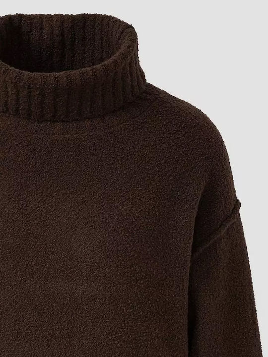 Women's Sweater Turtleneck Brown