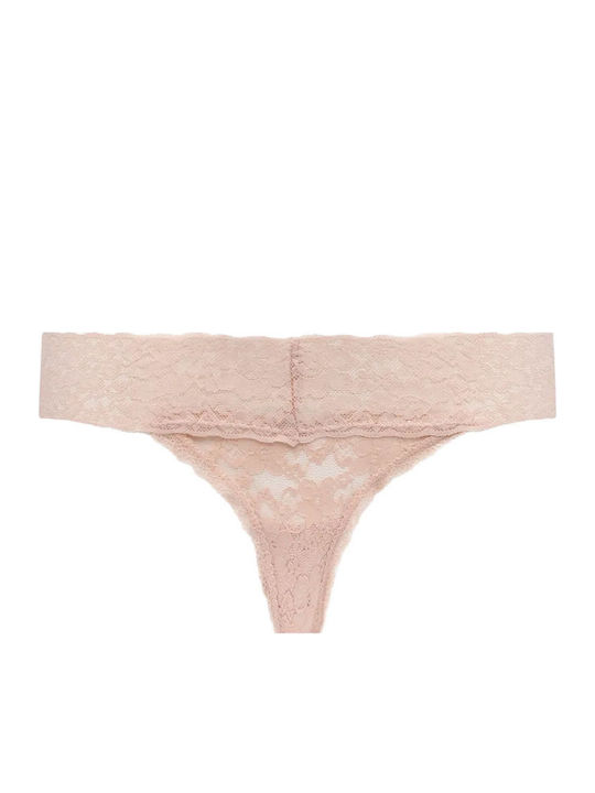 Γυναικεία String 3Pack με Δαντέλα Κόκκινα