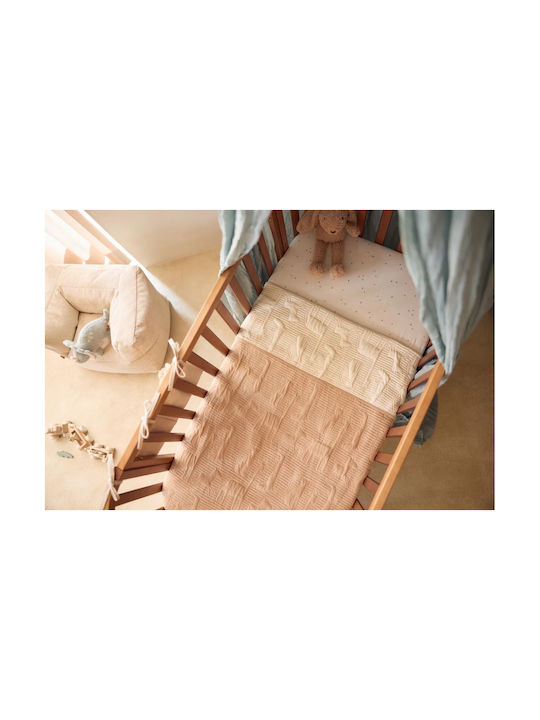 Jollein Baby Sheet Crib Cotton Fitted Green 70x140cm