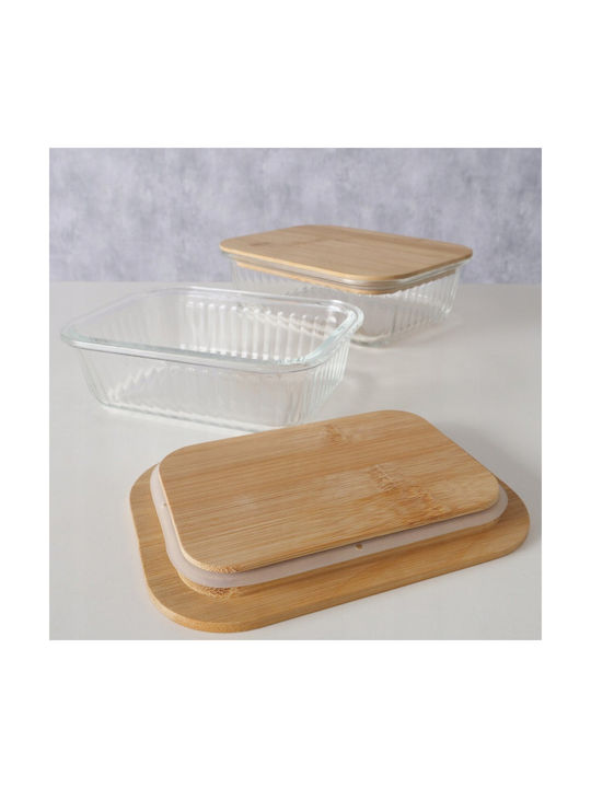 Boltze Bamboo Lunch Box 2pcs