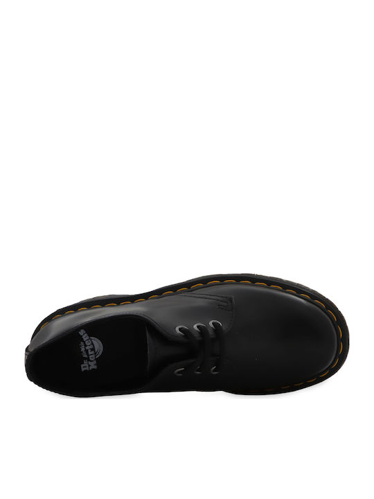 1461 Quad Men's Leather Casual Shoes Black