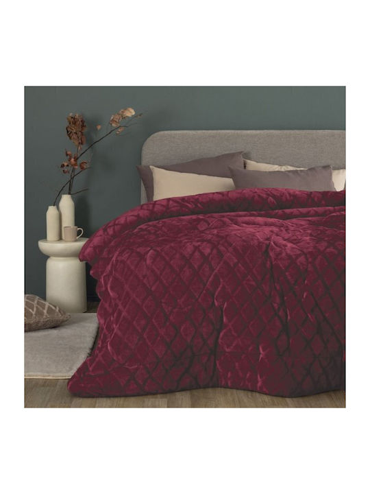 Palamaiki Duvet Cover Single 160x240cm Nadine/5 Bordo 700 GSMGsm