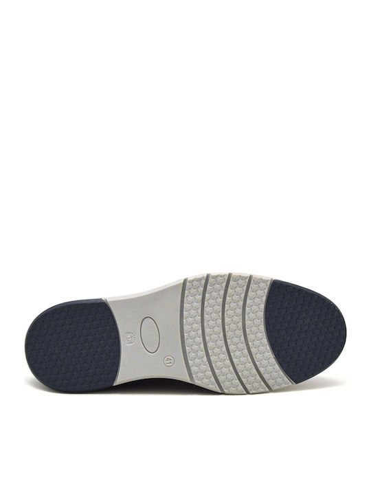 Leder Herren Freizeitschuhe Blau