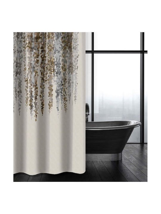 Saint Clair Abstract 115 Duschvorhang Stoff 180x200cm Natural