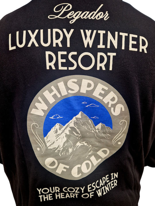 Sweatshirt with Hood Vintage Black