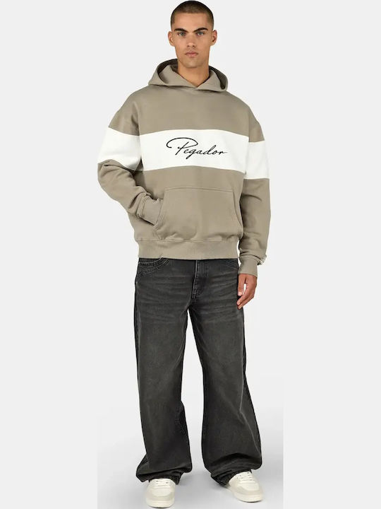 Φούτερ με Κουκούλα Washed Flint Grey