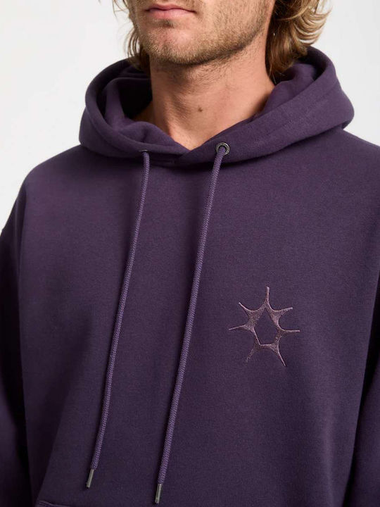 Watanite Sweatshirt With Hood Dark Purple