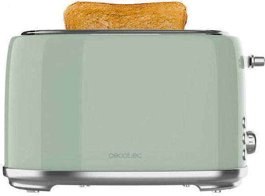 Cecotec Toast&Taste 1000 Retro Double Φρυγανιέρα 2 Θέσεων 980W Τιρκουάζ
