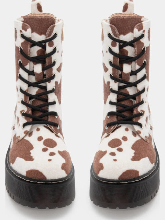 Stiefeletten Damen Braun