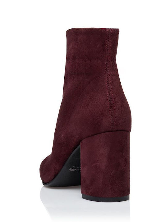 Ghete Dama cu Toc Înalt Burgundy