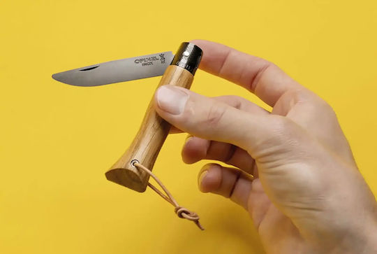 Opinel Neo6 Taschenmesser mit Verriegelungsmechanismus Schwarz Eiche