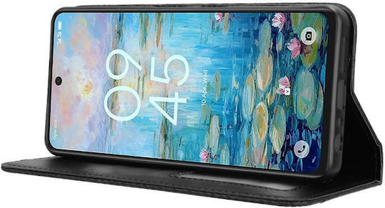 Magnetic Wallet Piele / Piele artificială / Silicon Negru (TCL 50 NXTPAPER 5G / TCL 50 Pro NXTPAPER 5G)