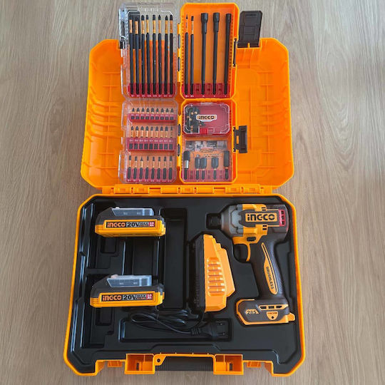 Ingco COSLI250784E Șurubelniță cu Impact Baterie Fără Perii 20V